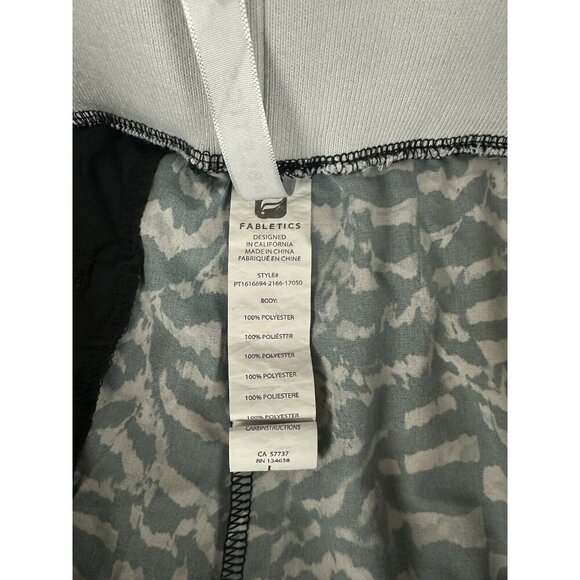 Fabletics Women's Eve Jogger Pants Black Gray Sandstorm Print Size L - Picture 11 of 16